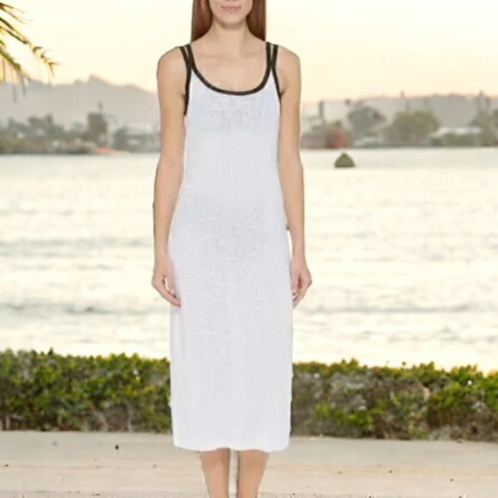 Dkny Double-Strap Dress Cover-up-White